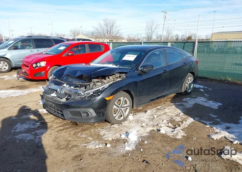 2017 Honda Civic Lx from USA, damaged, VIN 19XFC2F68HE038488